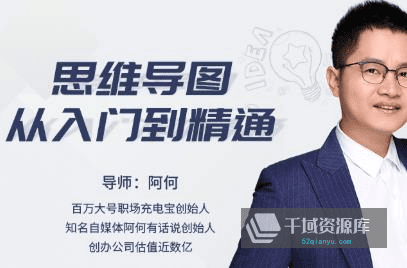 《阿何思维导图》视频MP4百度云网盘下载[504.37MB]-千域资源库