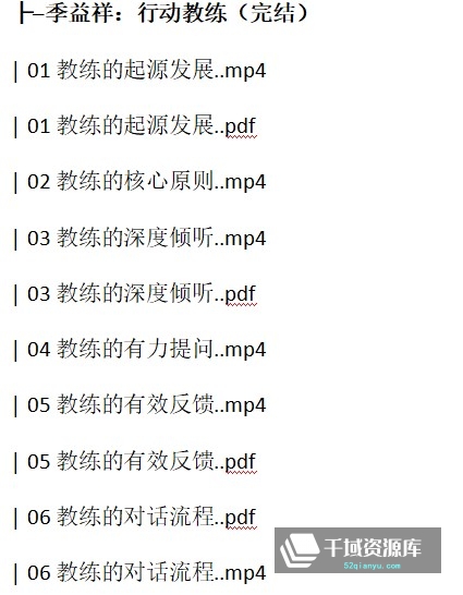 季益祥《行动教练-把员工带成干将》[视频MP4/PDF/1.94GB][课程+课件]百度网盘-千域资源库