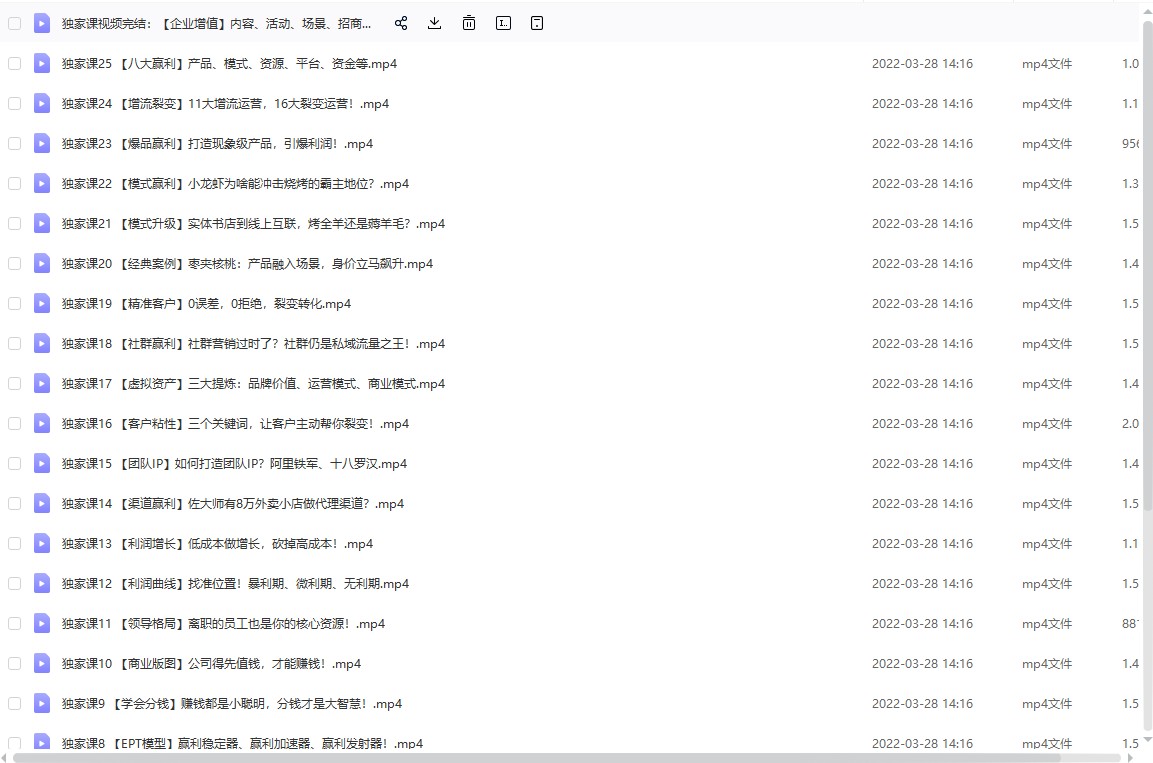 关立新《新盈利模式》抖音199最新版[MP4/36.58GB]-千域资源库