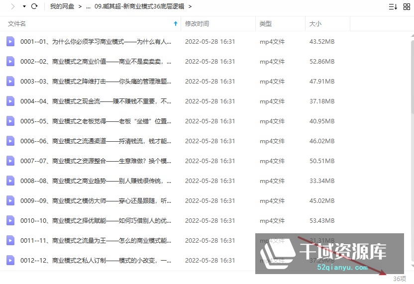 臧其超-新商业模式36底层逻辑-千域资源库