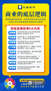 《2022大脑银行-商业的底层逻辑》带课件[MP4/docx25.35GB]百度网盘千域资源库