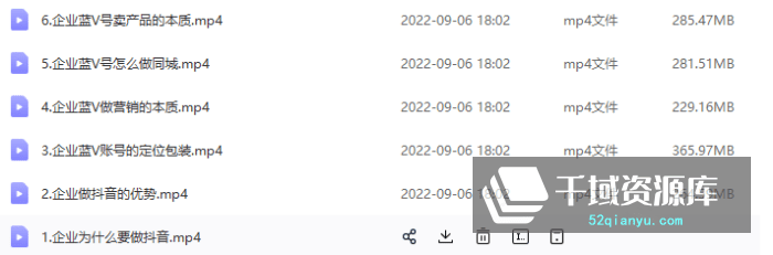 前樊登总监董十一课程合集+课件增长黑客：《企业抖音运营实战》《短视频底层实操课》[21.49GB/MP4/PDF]-千域资源库