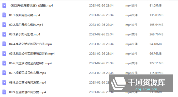 桔子会-5套课程合集-《私域流量百年先速成班/总裁班》原价12800赠送社群藏宝图[MP4/PNG/21.31GB]百度网盘-千域资源库