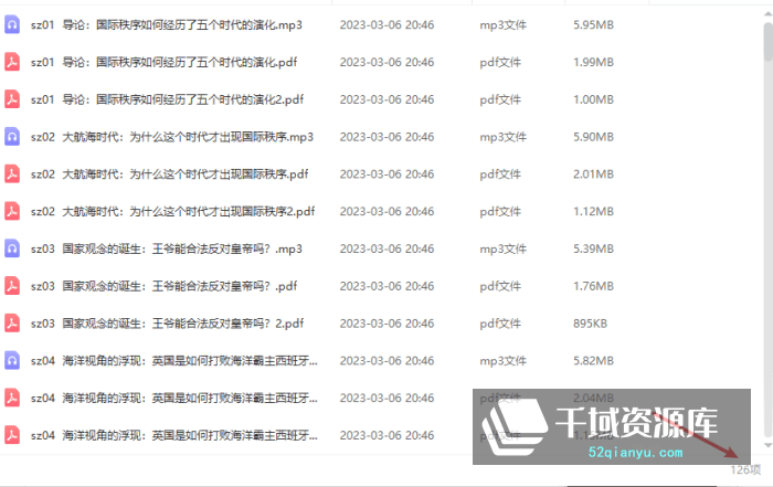 施展-《国际政治学40讲》[MP3/PDF/371MB]百度网盘-千域资源库